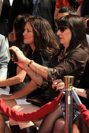 Photo for Anjelica Huston attends the hand and footprint ceremony honoring Peter O'Toole during the TCM Classic Film Festival at Grauman's Chinese Theater in Hollywood on April 30, 2011. - Royalty Free Image