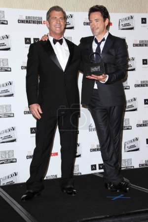 Photo for Mel Gibson, Robert Downey Jr.at the American Cinematheque Honors Robert Downey Jr., Beverly Hilton, Beverly Hills, CA 10-14-11 - Royalty Free Image