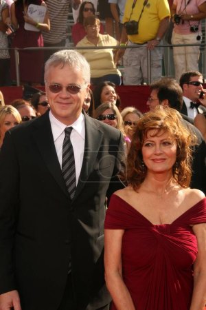 Photo for Susan Sarandon and Tim Robbins at the 60th Annual Primetime Emmy Awards Red Carpet. Nokia Theater, Los Angeles, CA. - Royalty Free Image