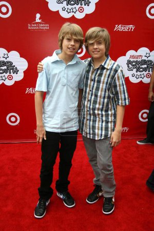 Photo for Cole Sprouse and Dylan Sprouse at the 'Power Of Youth' event benefitting St. Jude. L.A. Live, Los Angeles - Royalty Free Image