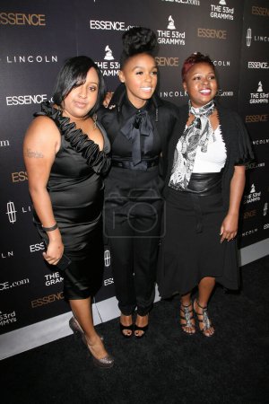 Photo for Janelle Monae with Mother and Sister at the 2nd Annual ESSENCE Black Women in Music Event, Playhouse, Hollywood, CA. 02-09-1 - Royalty Free Image
