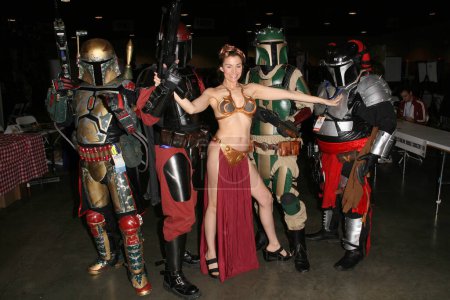 Photo for Alicia Arden from CelebrityCosplay.com as Slave Leia with friends at Long Beach Comic-Con Day 3, Long Beach Convention Center, Long Beach, CA. 10-31-10 - Royalty Free Image
