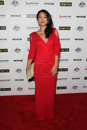 Foto de Stephanie Jacobsen en el G 'Day USA Australia Week 2011 Black Tie Gala, Hollywood Palladium, Hollywood, CA - Imagen libre de derechos