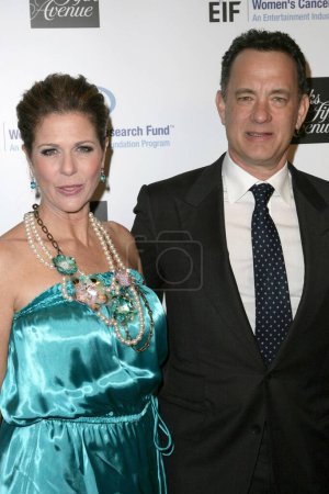 Photo for Rita Wilson and Tom Hanks at the 14th Annual Saks Fifth Avenue's 'Unforgettable Evening' benefiting the Entertainment Industry Foundation's Women's Cancer Research Fund. Beverly Wilshire Hotel, Beverly Hills, CA. 02-10-09 - Royalty Free Image