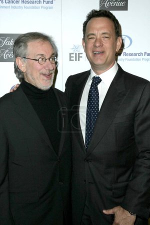 Téléchargez les photos : Steven Spielberg et Tom Hanks au 14e événement annuel "Unforgettable Evening" de Saks Fifth Avenue au profit du Fonds de recherche sur le cancer chez les femmes de la Fondation de l'industrie du divertissement. Beverly Wilshire Hotel, Beverly Hills, CA. 02-10-09 - en image libre de droit