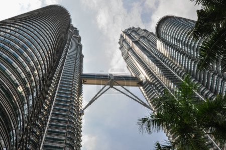 Photo for KUALA LUMPUR - APRIL 10: General view of Petronas Twin Towers - Royalty Free Image