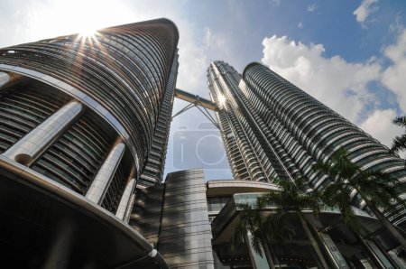 Photo for KUALA LUMPUR - APRIL 10: General view of Petronas Twin Towers - Royalty Free Image