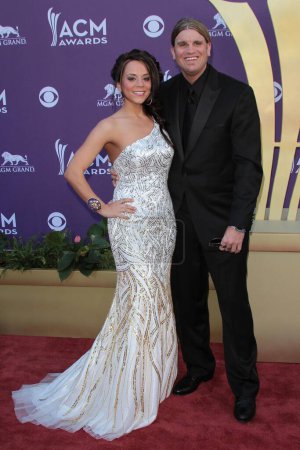 Foto de Brooke Burrows en la 47ª Academia de Música Country Awards Arrivals, MGM Grand, Las Vegas, NV 04-01-12 - Imagen libre de derechos