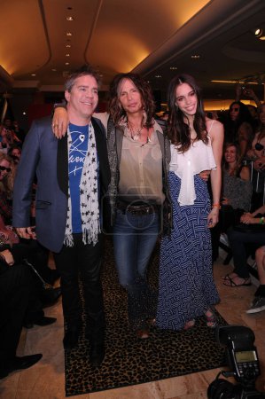 Photo for Andy Hilfiger, Steven Tyler, Chelsea Tyler at the Andrew Charles Fashion Show, Macys, Sherman Oaks, CA - Royalty Free Image