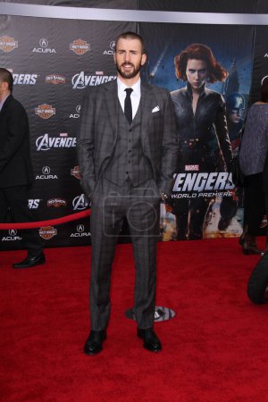 Foto de Chris Evans en el Marvel 's The Avengers Los Angeles Premiere, El Capitan Theatre, Hollywood, CA - Imagen libre de derechos