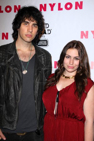 Photo for Nick Simmons, Sophie Simmons at the NYLON 13th Anniversary Issue Celebration, Smashbox Studios, West Hollywood, CA - Royalty Free Image