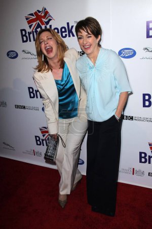 Téléchargez les photos : Sharon Lawrence, Patricia Heaton au lancement officiel de BritWeek, emplacement privé, Los Angeles, CA 24-04-12 - en image libre de droit