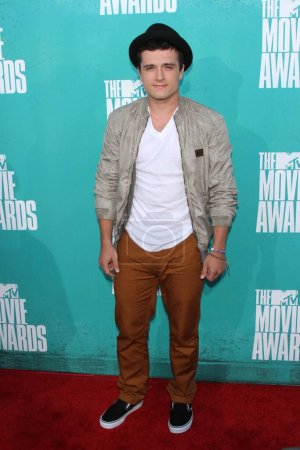 Foto de Josh Hutcherson en el 2012 MTV Movie Awards Arrivals, Gibson Anfiteatro, Universal City, CA - Imagen libre de derechos