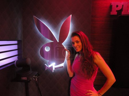 Téléchargez les photos : Alicia Arden à Playboy Radio, animée par Mary Carey, emplacement privé, Los Angeles, Californie - en image libre de droit