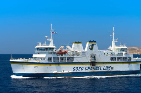 Photo for Gozo Chanell Line boat in sea - Royalty Free Image