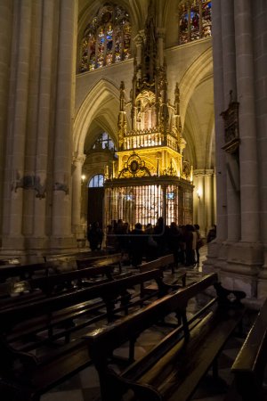 Photo for Majestic interior of the Cathedral Toledo, Spain. Declared World - Royalty Free Image
