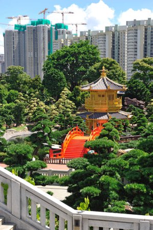 Photo for The Pavilion of Absolute Perfection in the Nan Lian Garden, Hong Kong - Royalty Free Image
