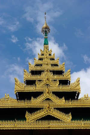 Photo for Roof of temple in Sangkraburi, Kanchanaburi, Thailand - Royalty Free Image