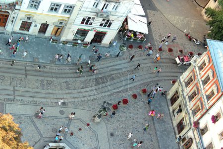 Téléchargez les photos : Vue sur les toits de la ville de Lviv - en image libre de droit
