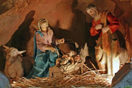 Photo for Christmas Nativity scene background - Royalty Free Image