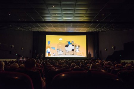 Photo for Exclusive movie presentation in the cinema - Royalty Free Image