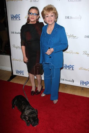 Photo for Carrie Fisher, Debbie Reynolds at Debbie Reynolds - The Auction Finale Preview Night by Profiles In History with auction to take place on May 17 and 18, Debbie Reynolds Dance Studios, North Hollywood, CA - Royalty Free Image