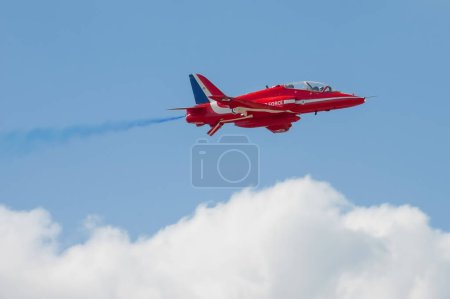 Photo for Red arrows jet closeup - Royalty Free Image