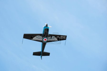Photo for Aerobatic g-force. Daytime shot. Aviation concept - Royalty Free Image