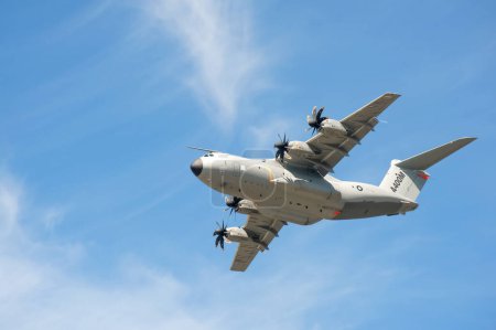 Photo for Airbus A400M aircraft flying in the sky - Royalty Free Image