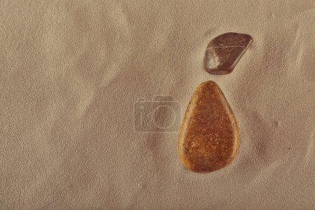Photo for Stones and white sand. light background - Royalty Free Image
