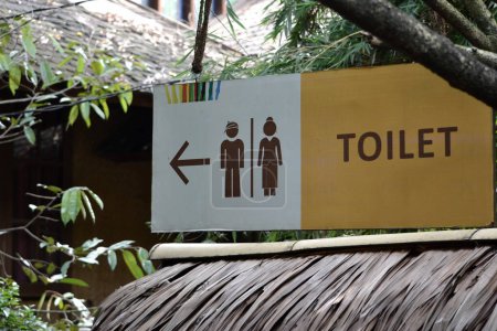 Photo for Saung angklung udjo toilet sign - Royalty Free Image