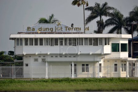Photo for White building of the bandung jet terminal - Royalty Free Image