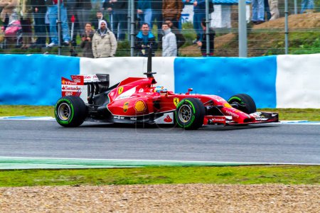Foto de Equipo Scuderia Ferrari F1, Fernando Alonso, 2014 - Imagen libre de derechos