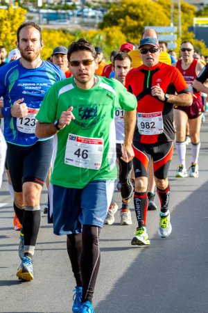 Photo for People take part in XXVIII Half Marathon Bahia de Cadiz - Royalty Free Image