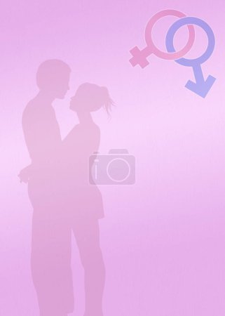 Photo for Male and female symbol, colorful image - Royalty Free Image