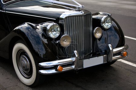 Photo for Antique, Rolls Royce on background, close up - Royalty Free Image