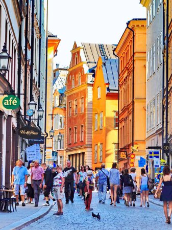 Foto de Personas a pie en Estocolmo - Imagen libre de derechos