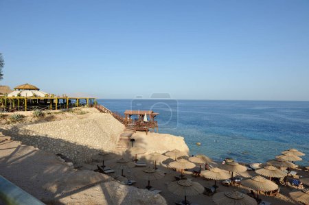 Foto de View on red sea bay in Sharm-el-Sheikh. South Sinay. 30 june 2014 - Imagen libre de derechos