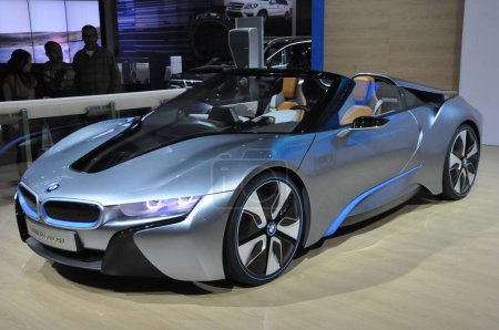 Téléchargez les photos : BMW i8 Concept Car sur le salon de l'automobile - en image libre de droit