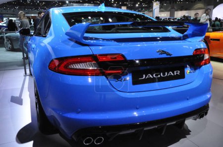 Foto de Jaguar XF coche, concepto de espectáculo automático - Imagen libre de derechos