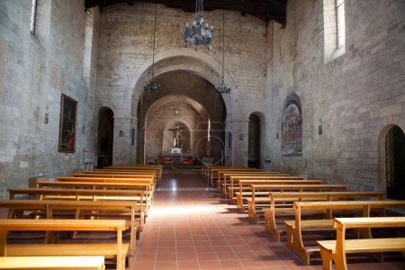 Téléchargez les photos : L'église de Sainte Agathe à Asciano - en image libre de droit