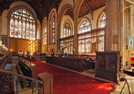 Téléchargez les photos : Belle vue sur l'intérieur de l'église Cromer - en image libre de droit