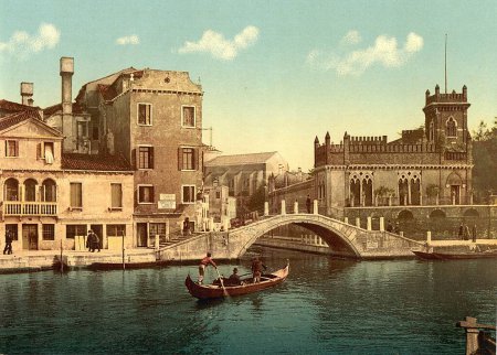 Téléchargez les photos : "Pont et canal, Venise, Italie" - en image libre de droit