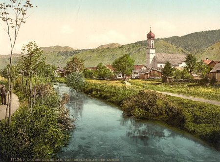 Photo for Scene , Oberammergau, Upper Bavaria, Germany - Royalty Free Image