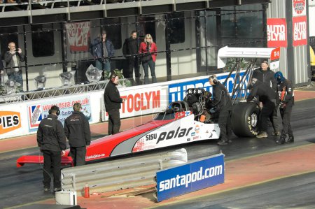 Photo for Top fuel dragster at drag racing event - Royalty Free Image