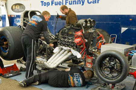 Photo for Funny car at drag racing event - Royalty Free Image