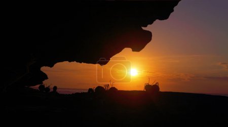 Photo for Sunrise Silhouettes at Bondi - Royalty Free Image