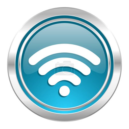 Photo for Wifi icon, wireless network sign web simple illustration - Royalty Free Image