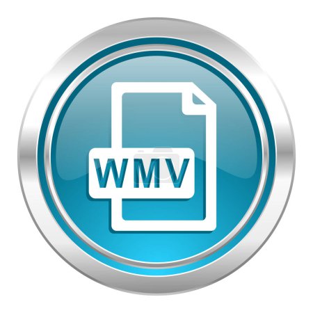 Photo for Wmv file icon web simple illustration - Royalty Free Image