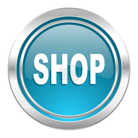 Photo for Shop icon web simple illustration - Royalty Free Image